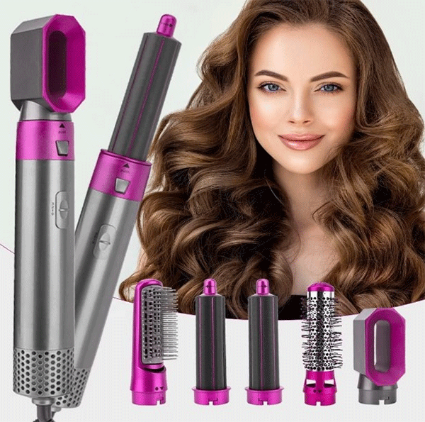 5 in 1 Hot Air Hair Styler, Curler and Straightener