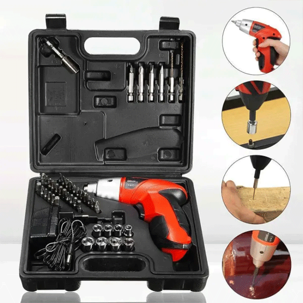Cordless Electric Screwdriver & Drill Set